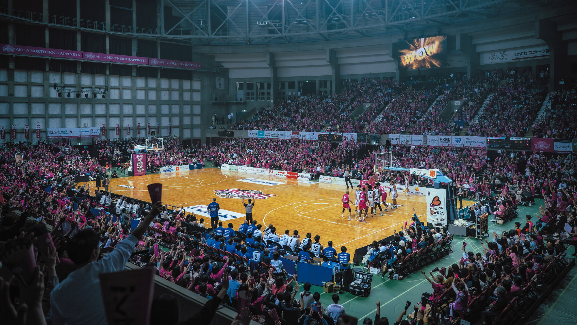 秋田ノーザンハピネッツ会場設営